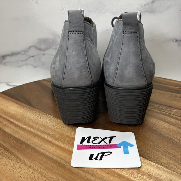 Dansko Charcoal Lace-Up Ankle Booties - Picture 4 of 10